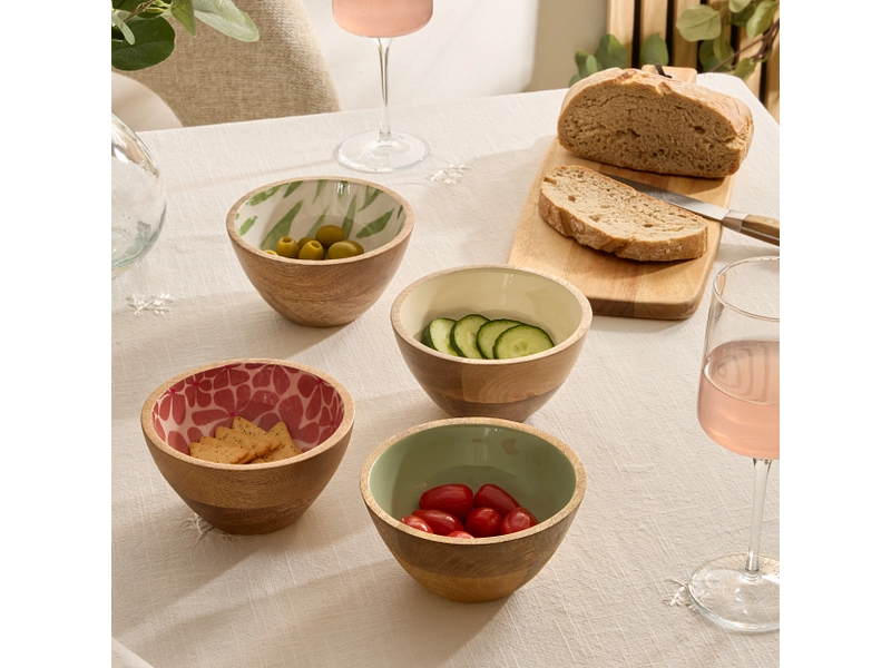 Coupelle INAYA bois massif vert