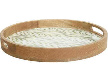 Präsentierplatte INAYA massives holz grün