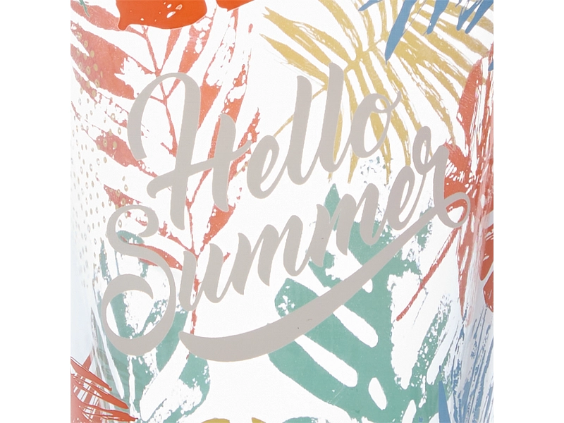 Wasserglas HELLO SUMMER 1 Stück mehrfarbig 0.31 L