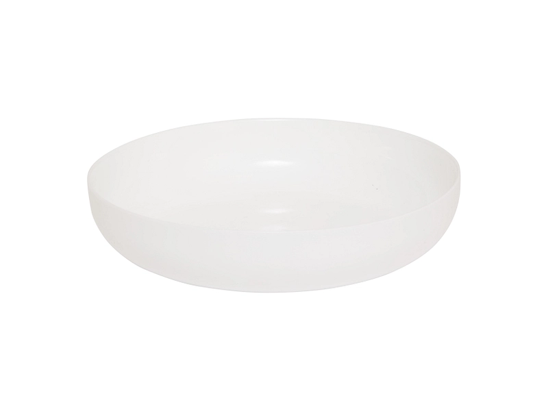 tiefe Teller glas weiss