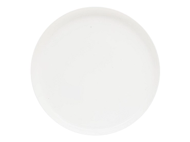 Assiette plate verre blanc
