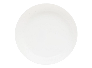 tiefe Teller glas weiss