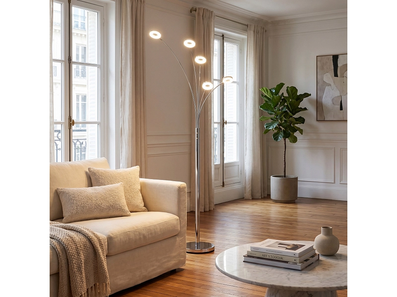 Lampada da terra LED VITO intensità variabile Lampada da terra LED VITO intensità variabile