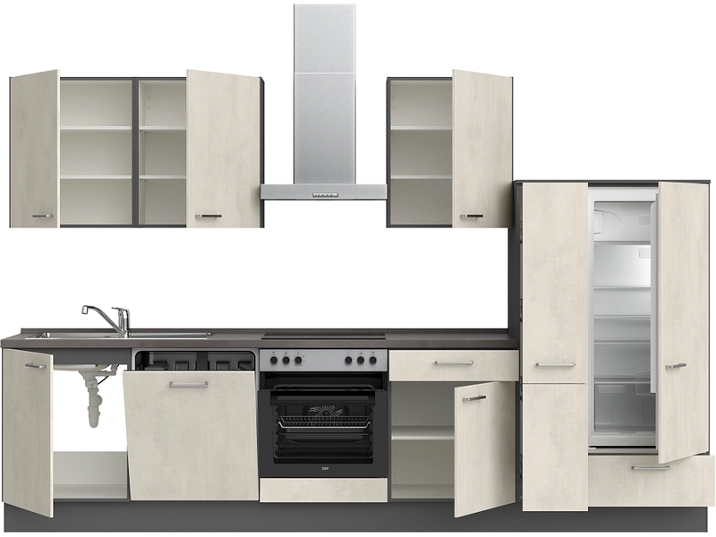 Komplette Küche MODUSET RIVA CLASSIC