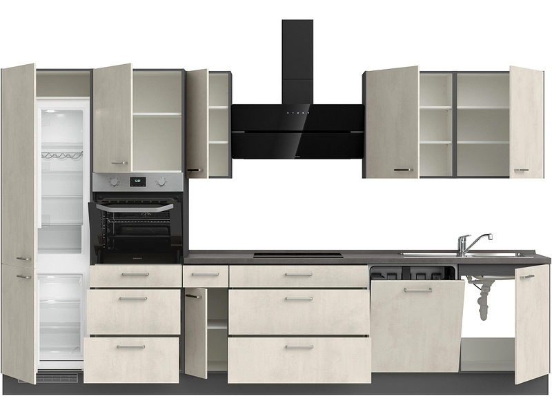 Komplette Küche MODUSET RIVA PREMIUM