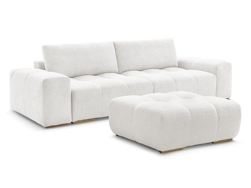 Canapé 3 places avec pouf BOBOCHIC ANAKIN