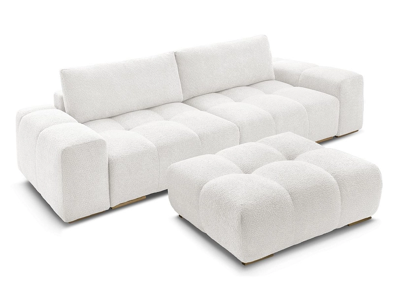 Canapé 3 places avec pouf BOBOCHIC ANAKIN