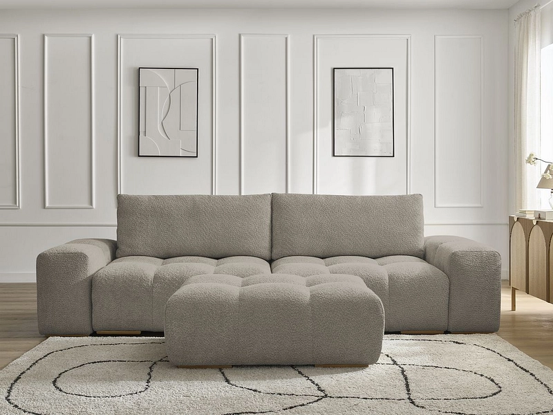 Canapé 3 places avec pouf BOBOCHIC ANAKIN