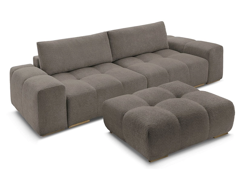 Canapé 3 places avec pouf BOBOCHIC ANAKIN