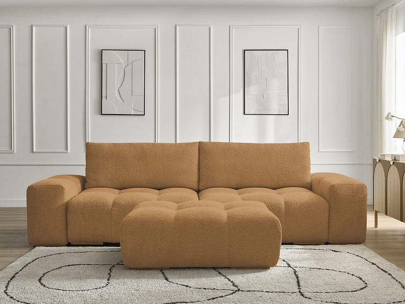 Canapé 3 places avec pouf BOBOCHIC ANAKIN