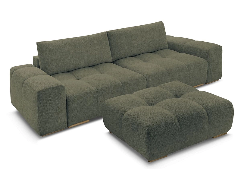 Canapé 3 places avec pouf BOBOCHIC ANAKIN