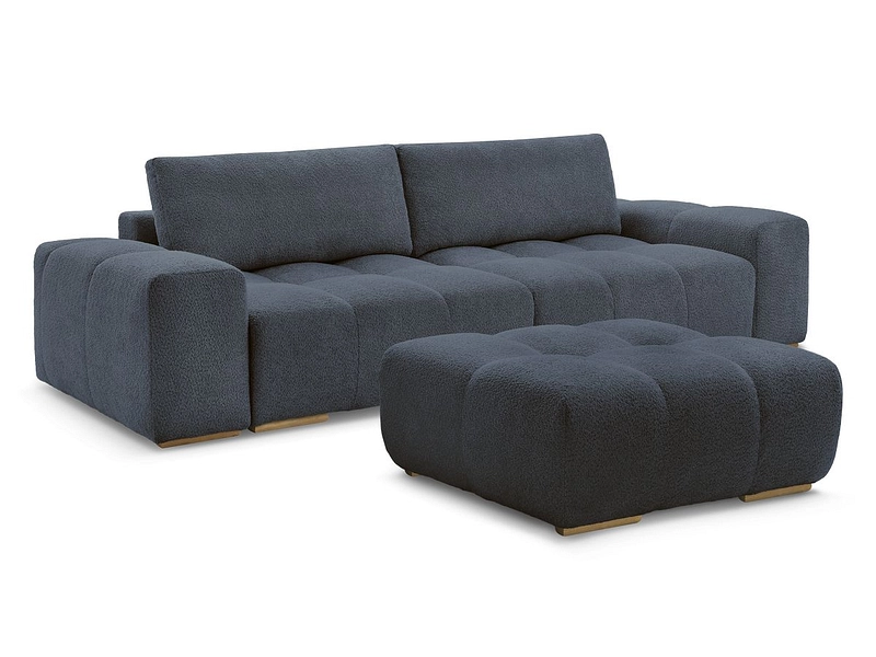 Canapé 3 places avec pouf BOBOCHIC ANAKIN