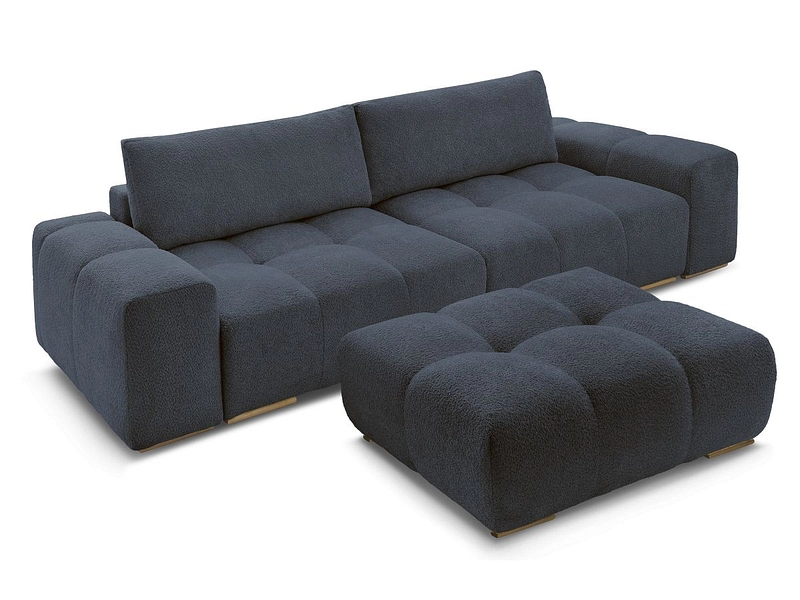 Canapé 3 places avec pouf BOBOCHIC ANAKIN