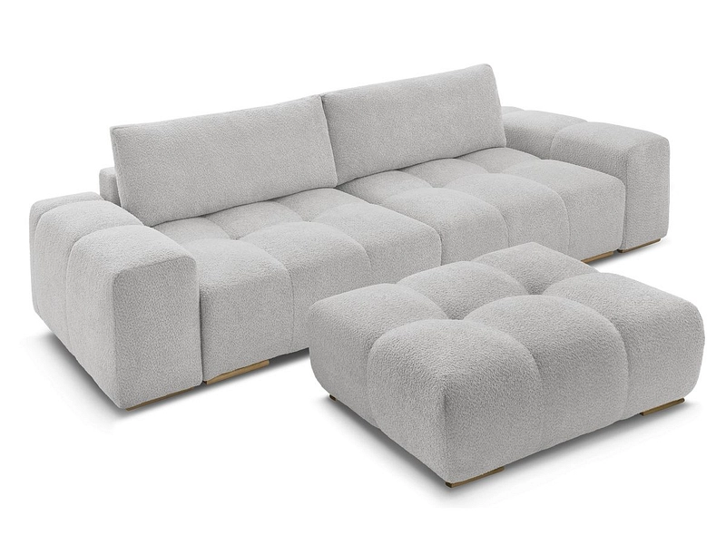 Canapé 3 places avec pouf BOBOCHIC ANAKIN