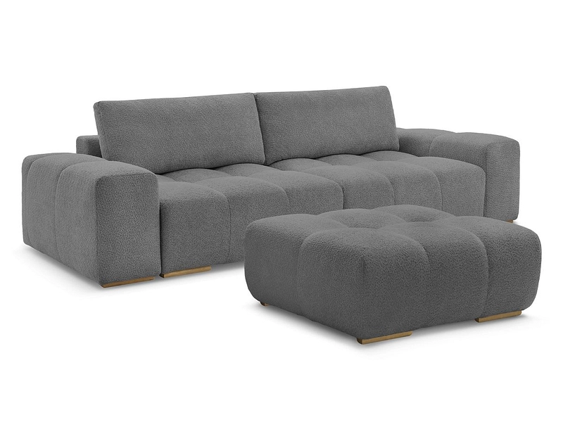 Canapé 3 places avec pouf BOBOCHIC ANAKIN