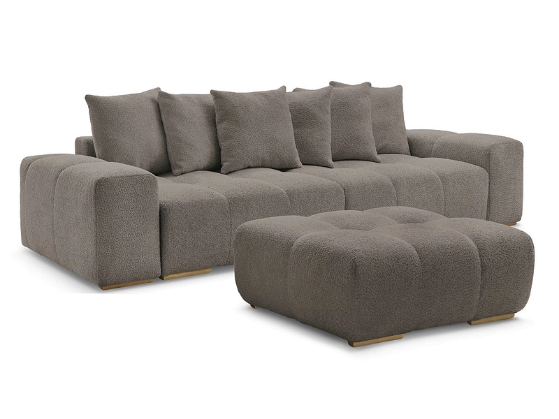 Canapé 3 places avec pouf BOBOCHIC ANAKIN