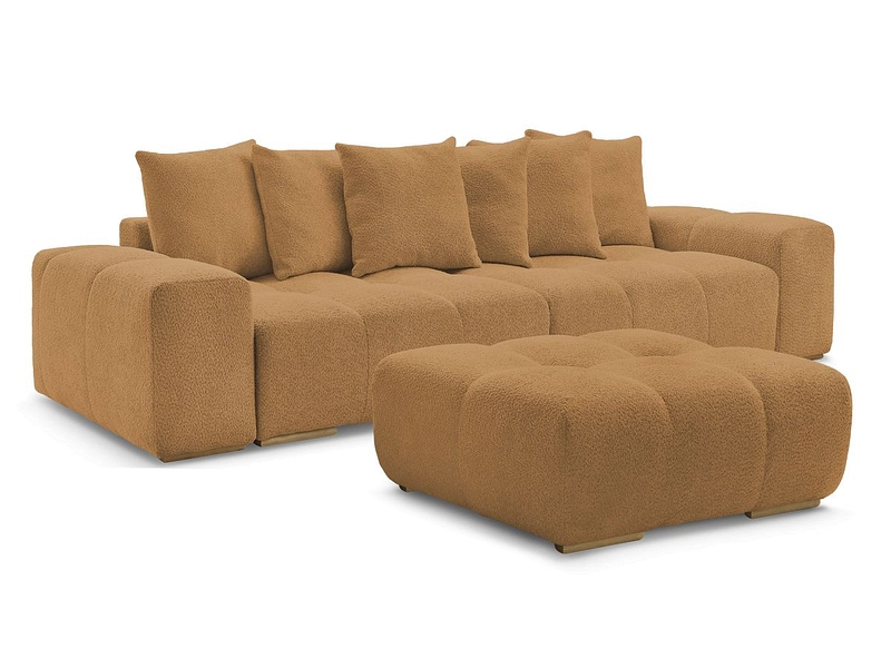 Canapé 3 places avec pouf BOBOCHIC ANAKIN