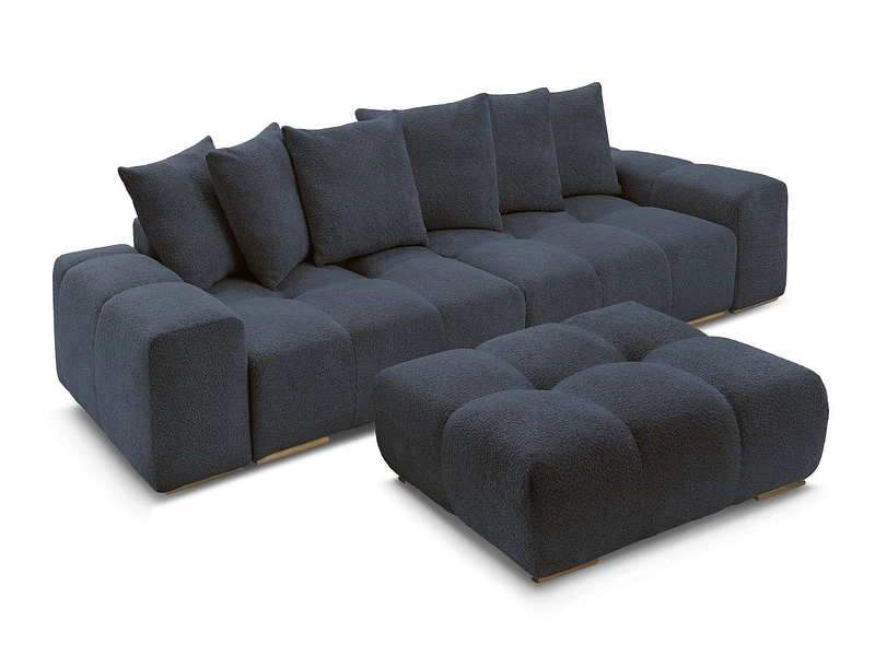 Canapé 3 places avec pouf BOBOCHIC ANAKIN