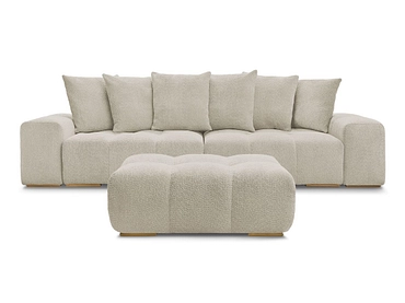 Canapé 3 places avec pouf BOBOCHIC ANAKIN