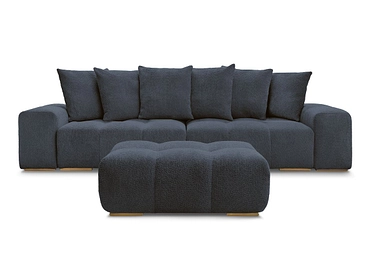 Canapé 3 places avec pouf BOBOCHIC ANAKIN
