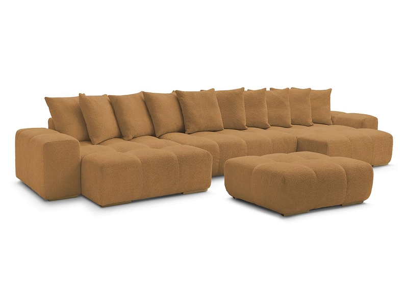 Panorama-Ecksofa mit Hocker BOBOCHIC ANAKIN