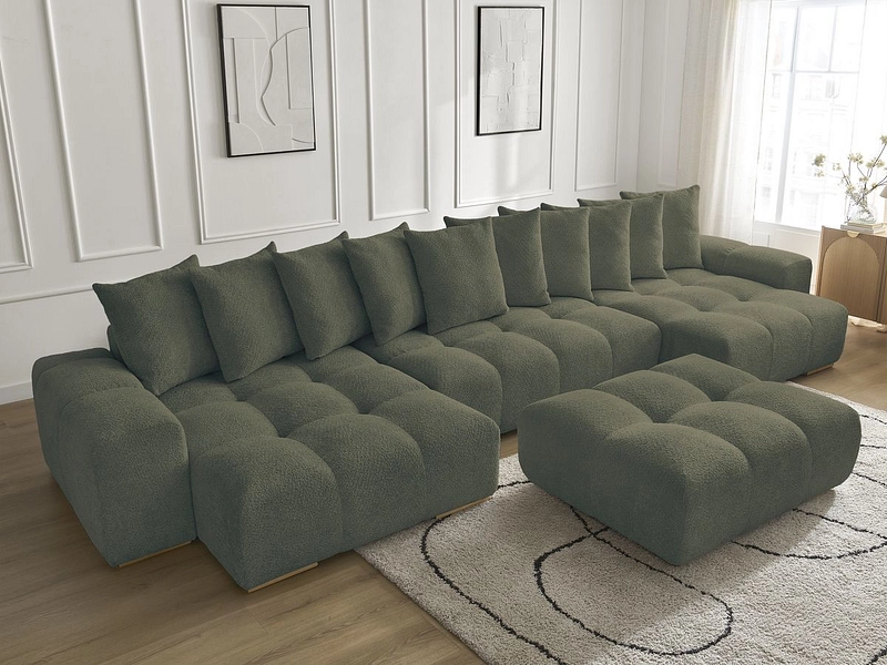 Panorama-Ecksofa mit Hocker BOBOCHIC ANAKIN