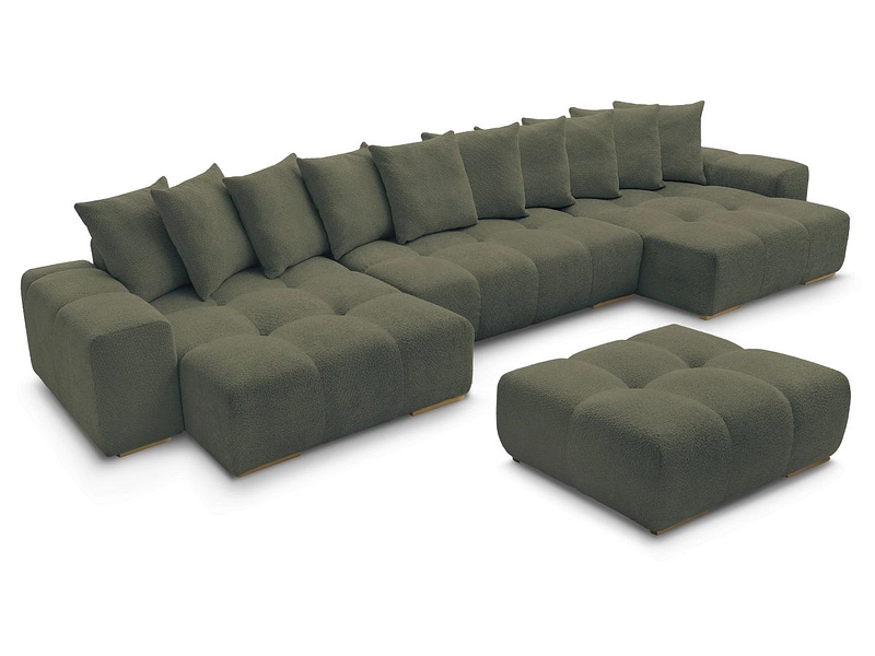 Panorama-Ecksofa mit Hocker BOBOCHIC ANAKIN