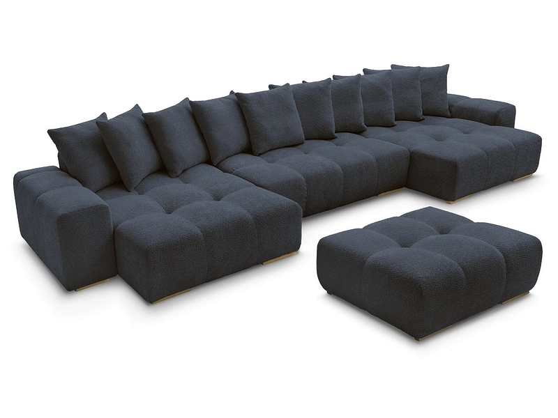 Panorama-Ecksofa mit Hocker BOBOCHIC ANAKIN