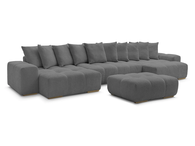 Panorama-Ecksofa mit Hocker BOBOCHIC ANAKIN