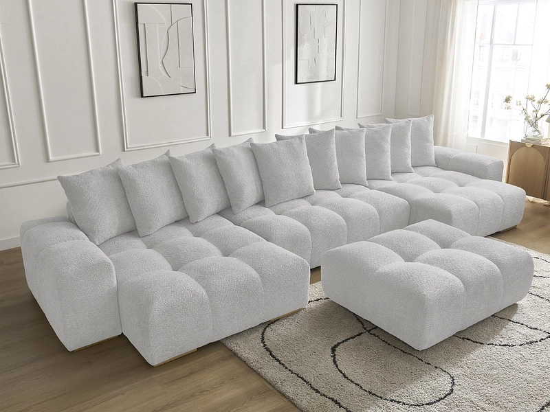 Panorama-Ecksofa mit Hocker BOBOCHIC ANAKIN
