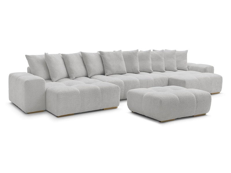 Panorama-Ecksofa mit Hocker BOBOCHIC ANAKIN