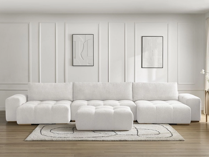 Panorama-Ecksofa mit Hocker BOBOCHIC ANAKIN