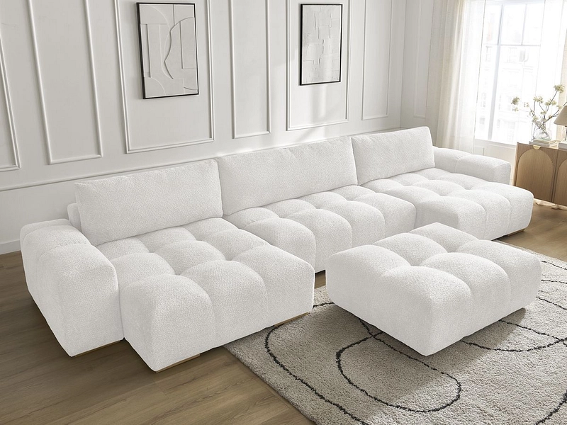 Panorama-Ecksofa mit Hocker BOBOCHIC ANAKIN