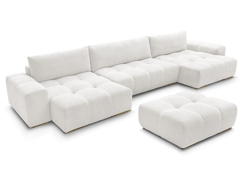 Panorama-Ecksofa mit Hocker BOBOCHIC ANAKIN