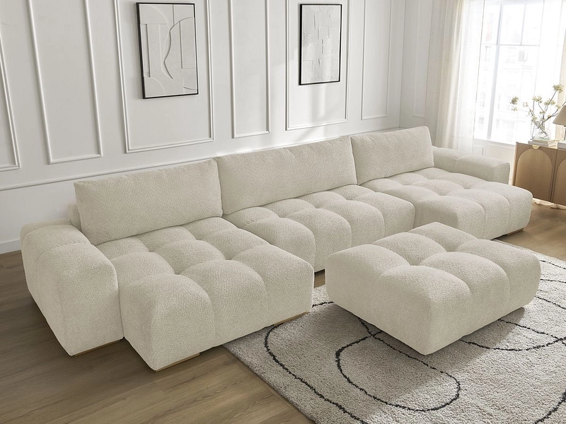 Panorama-Ecksofa mit Hocker BOBOCHIC ANAKIN