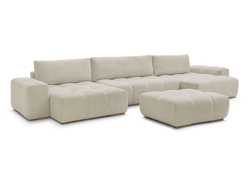Panorama-Ecksofa mit Hocker BOBOCHIC ANAKIN