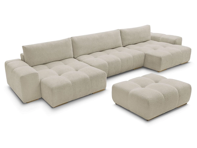 Panorama-Ecksofa mit Hocker BOBOCHIC ANAKIN
