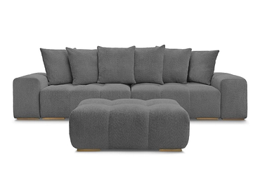 Canapé 3 places avec pouf BOBOCHIC ANAKIN