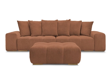 Canapé 3 places avec pouf BOBOCHIC ANAKIN