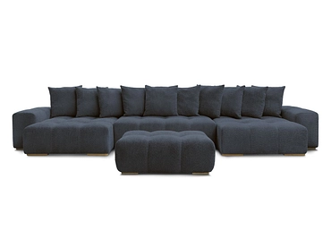 Panorama-Ecksofa mit Hocker BOBOCHIC ANAKIN