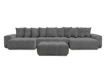 Panorama-Ecksofa mit Hocker BOBOCHIC ANAKIN