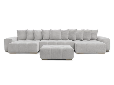 Panorama-Ecksofa mit Hocker BOBOCHIC ANAKIN