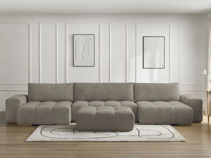 Panorama-Ecksofa mit Hocker BOBOCHIC ANAKIN