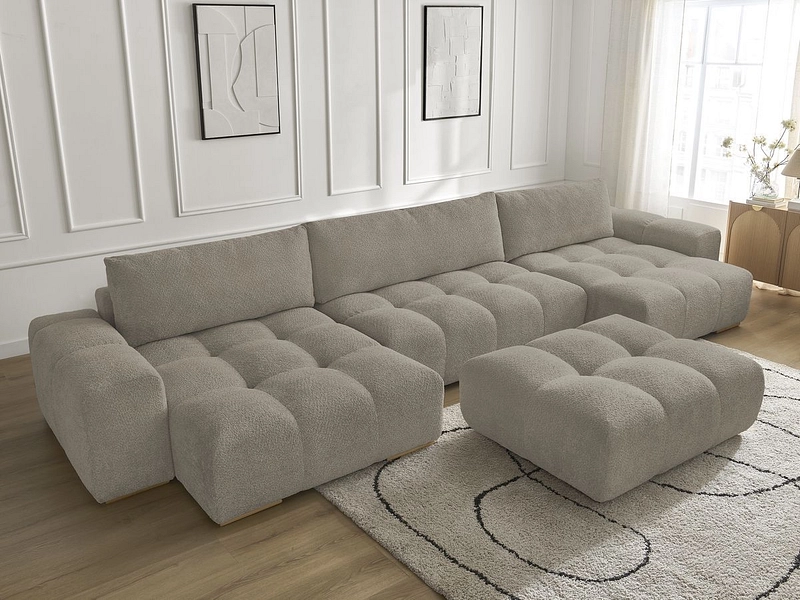 Panorama-Ecksofa mit Hocker BOBOCHIC ANAKIN