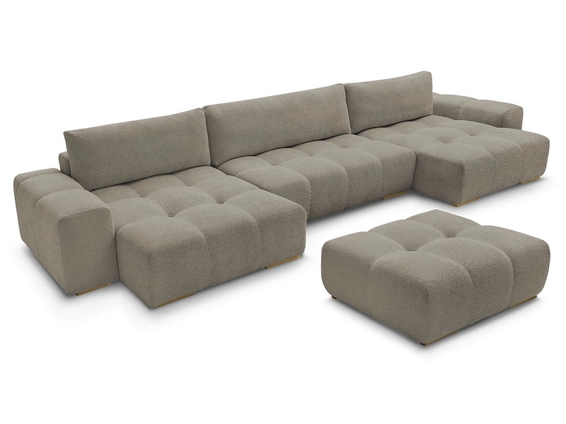 Panorama-Ecksofa mit Hocker BOBOCHIC ANAKIN