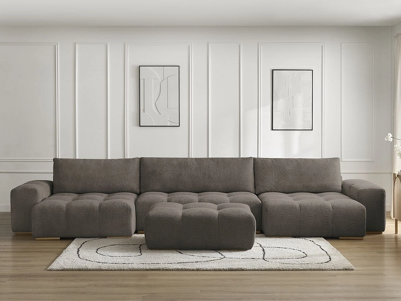 Panorama-Ecksofa mit Hocker BOBOCHIC ANAKIN