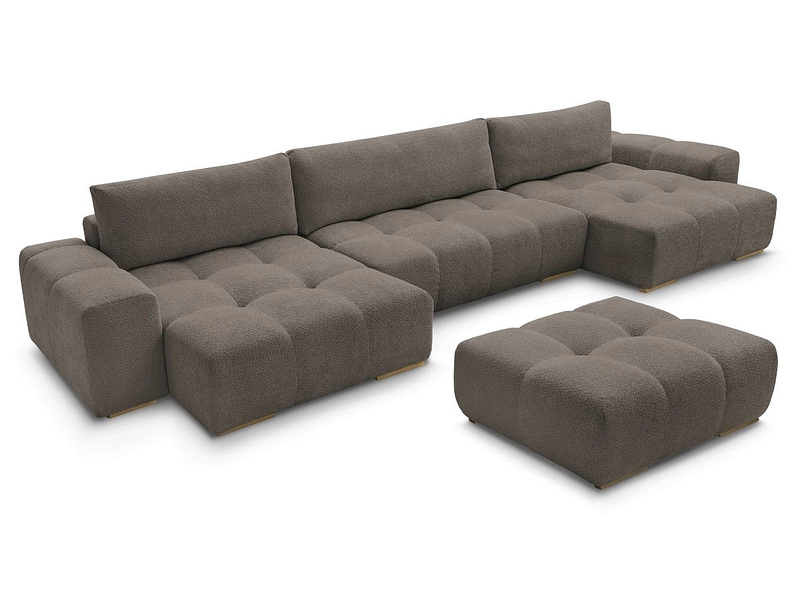 Panorama-Ecksofa mit Hocker BOBOCHIC ANAKIN