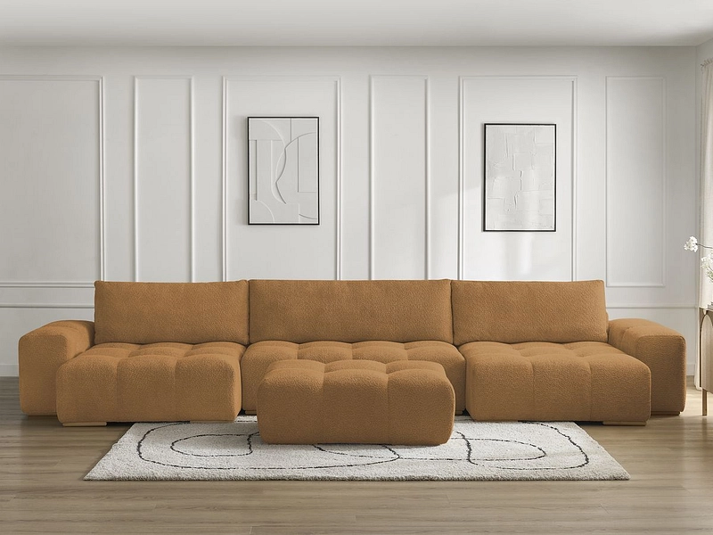 Panorama-Ecksofa mit Hocker BOBOCHIC ANAKIN