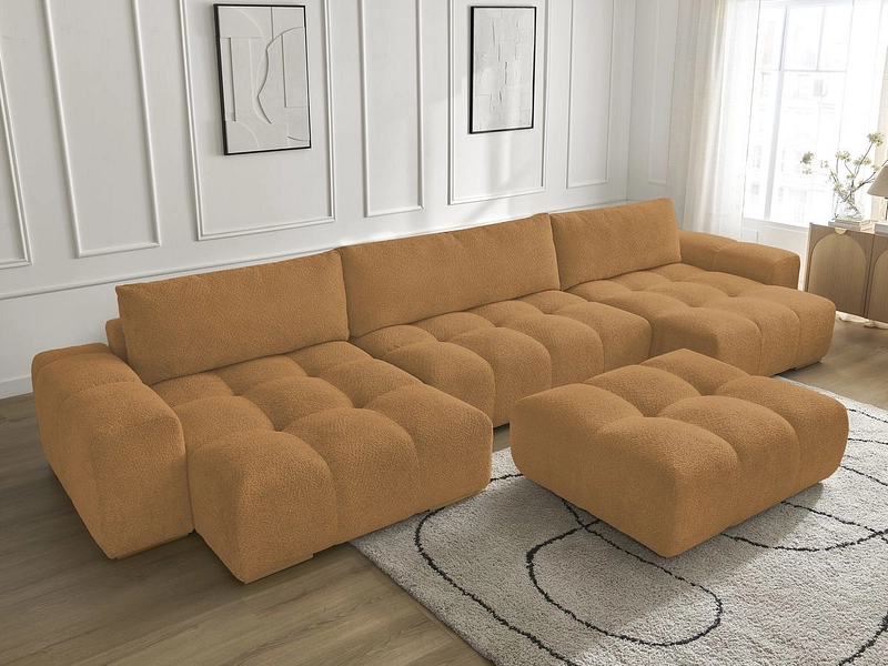 Panorama-Ecksofa mit Hocker BOBOCHIC ANAKIN