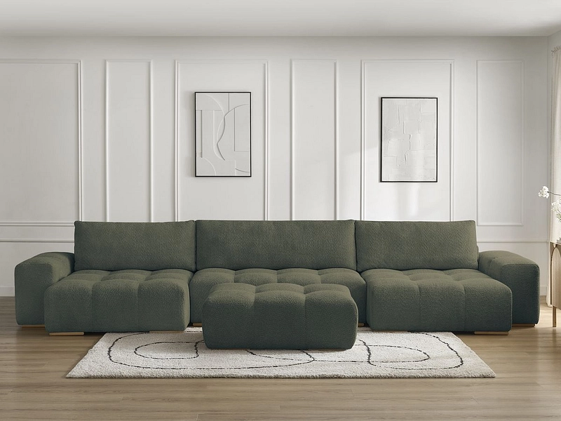 Panorama-Ecksofa mit Hocker BOBOCHIC ANAKIN